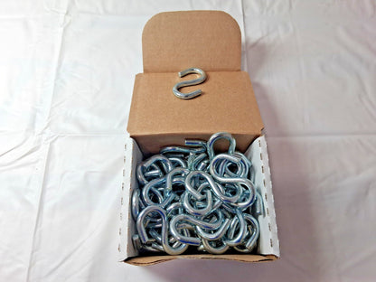 Campbell Carbon Steel Zinc Plated S-Hooks QTY50 Trade Size #80 6108024