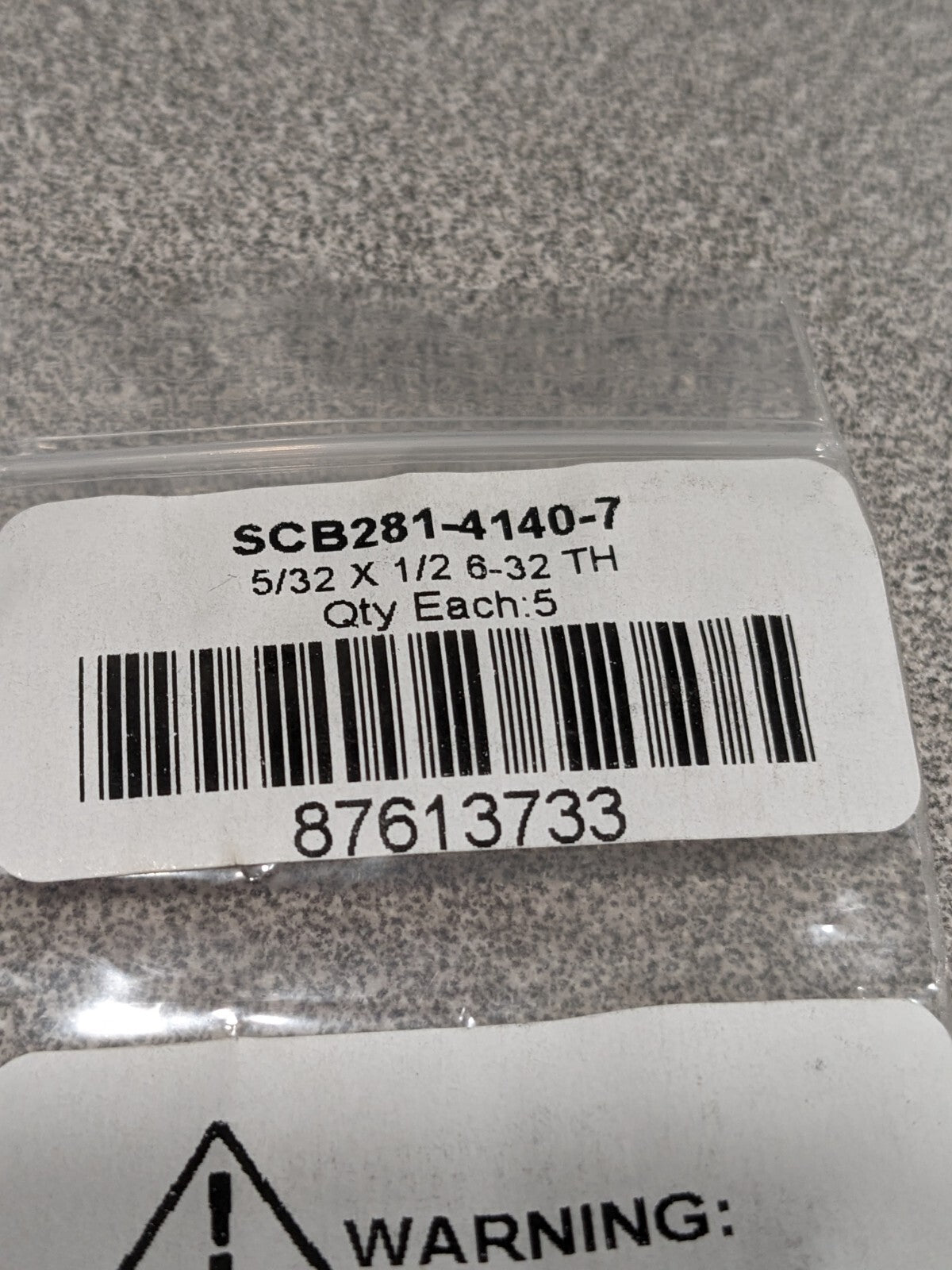 Precision Shoulder Screw: 1/8" Shoulder Dia Qty 10 SCB250-4140-7