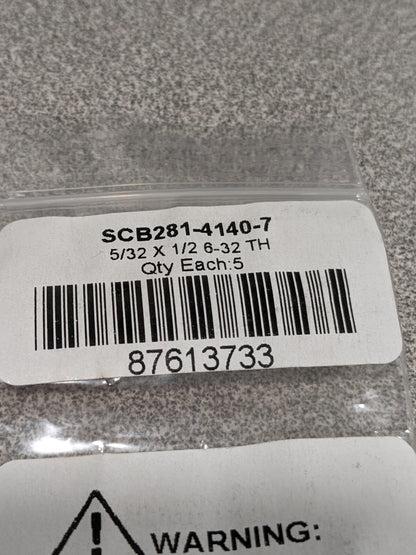 Precision Shoulder Screw: 1/8" Shoulder Dia Qty 10 SCB250-4140-7
