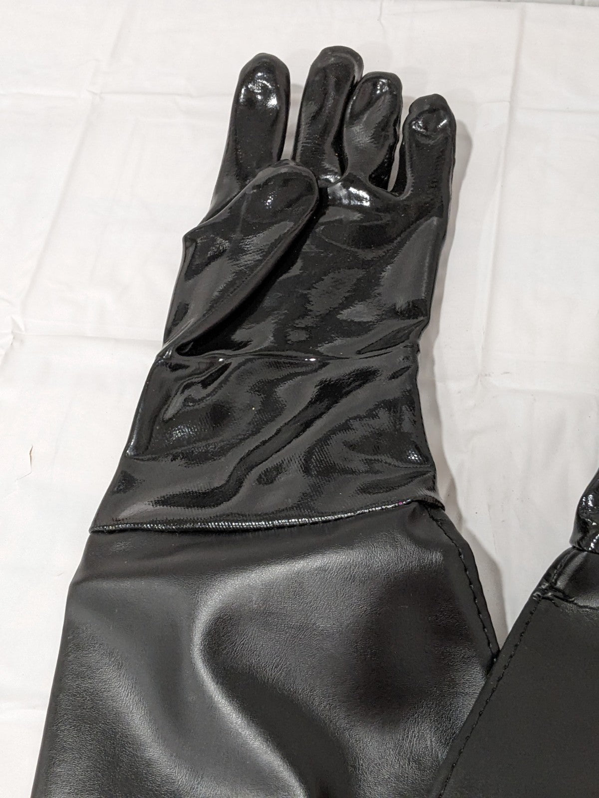 Cotton Lined Neoprene Sandblasting Gloves, 24" Overall Length Sz L 6024/10E