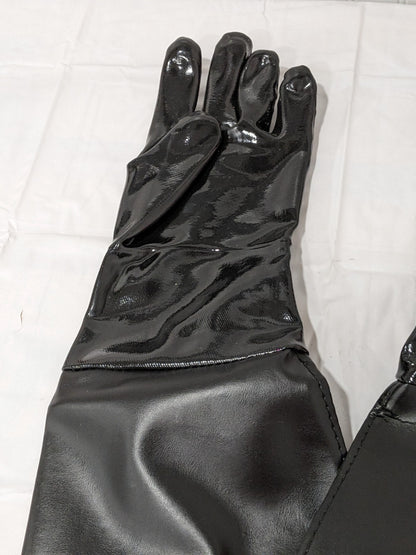 Cotton Lined Neoprene Sandblasting Gloves, 24" Overall Length Sz L 6024/10E