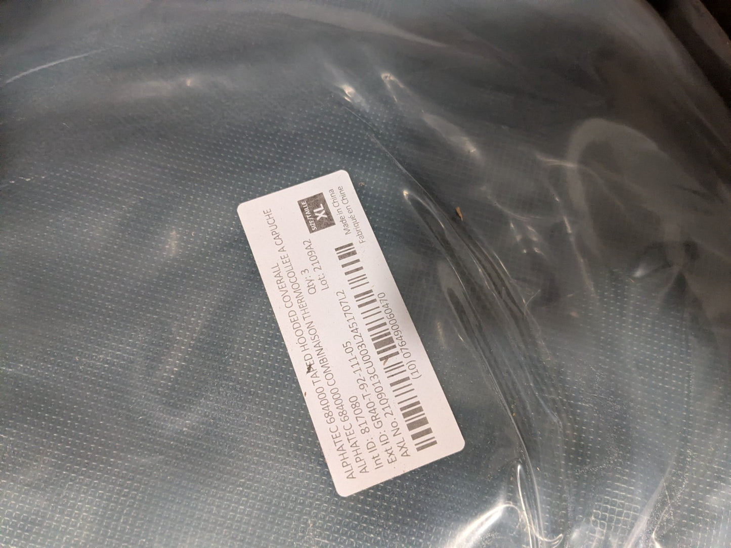 ANSELL Disposable Coveralls 4pk Chemical, Size X-Large GR40-T92-111-05
