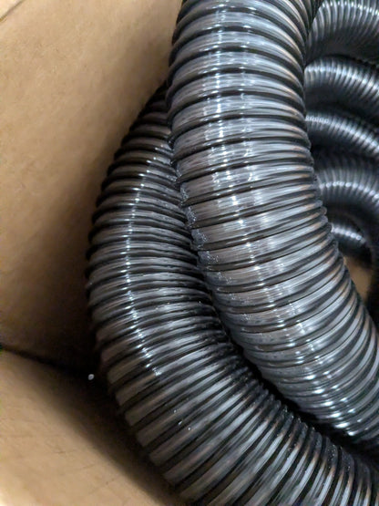 Hi-Tech Vacuum Duct Hose: 2" ID, 26.00 psi, PVC 25' Hose 039002000001