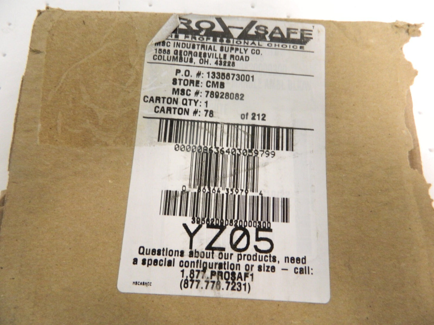 Pro-Safe 3' L x 2' W x 7/8" T Dry Environment Anti-Fatigue Matting 3956209082X3