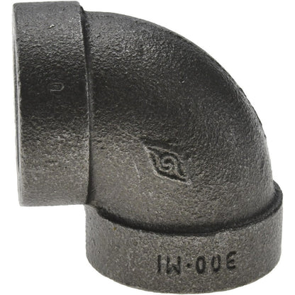 Professional Black Threaded 90 deg Elbows 2Pk 1" 36996809