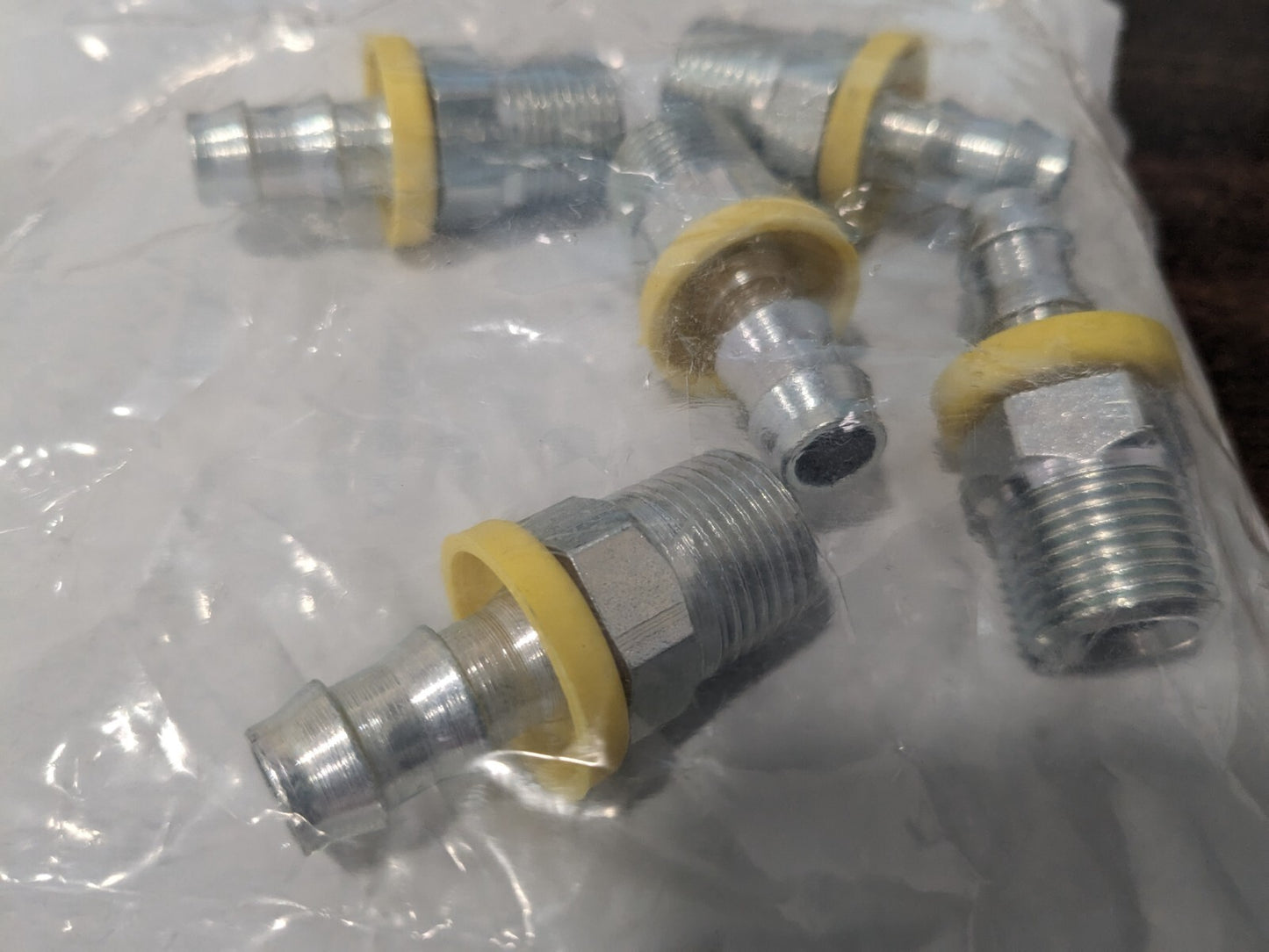 PARKER Hydraulic Hose Male NPTF Pipe Rigid Fitting 0.375" ID 6 mm 3/8-18 PP-0002