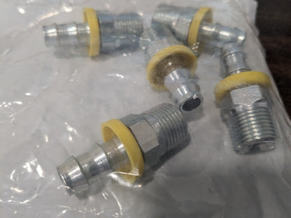 PARKER Hydraulic Hose Male NPTF Pipe Rigid Fitting 0.375" ID 6 mm 3/8-18 PP-0002