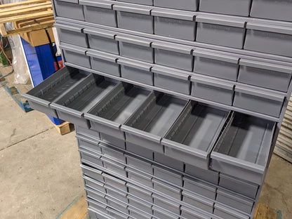 Durham Steel Bin Storage Cabinet 96 Drawer 62 x 34 x 12 022-95 Scratch N Dent