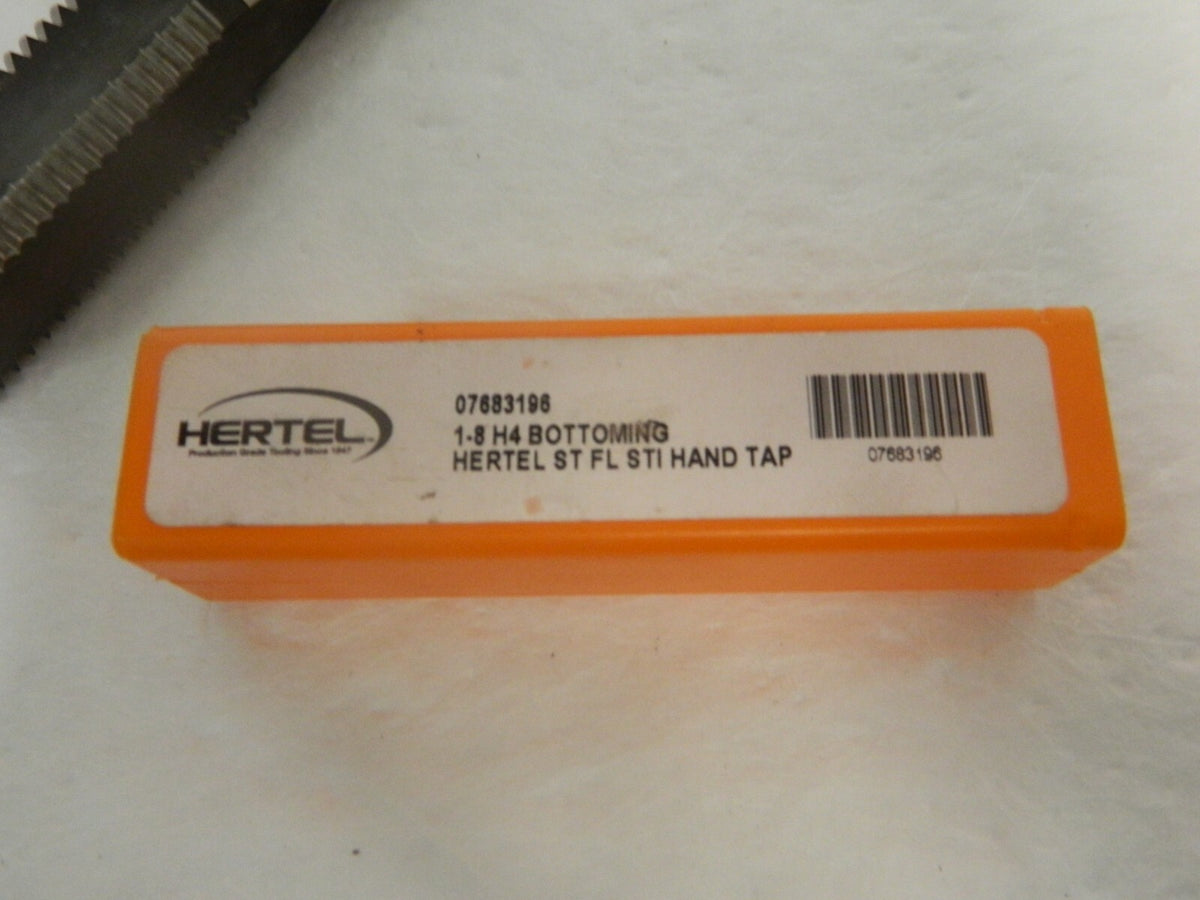 Hertel 1-8 UNC H4 4 Flute High Speed Steel Hand STI Tap 07683196