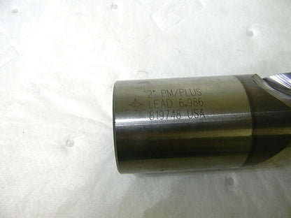 Cleveland Center Cutting End Mill 2 Dia 3Fl PM Plus TiCN Coat 10 OAL C40255