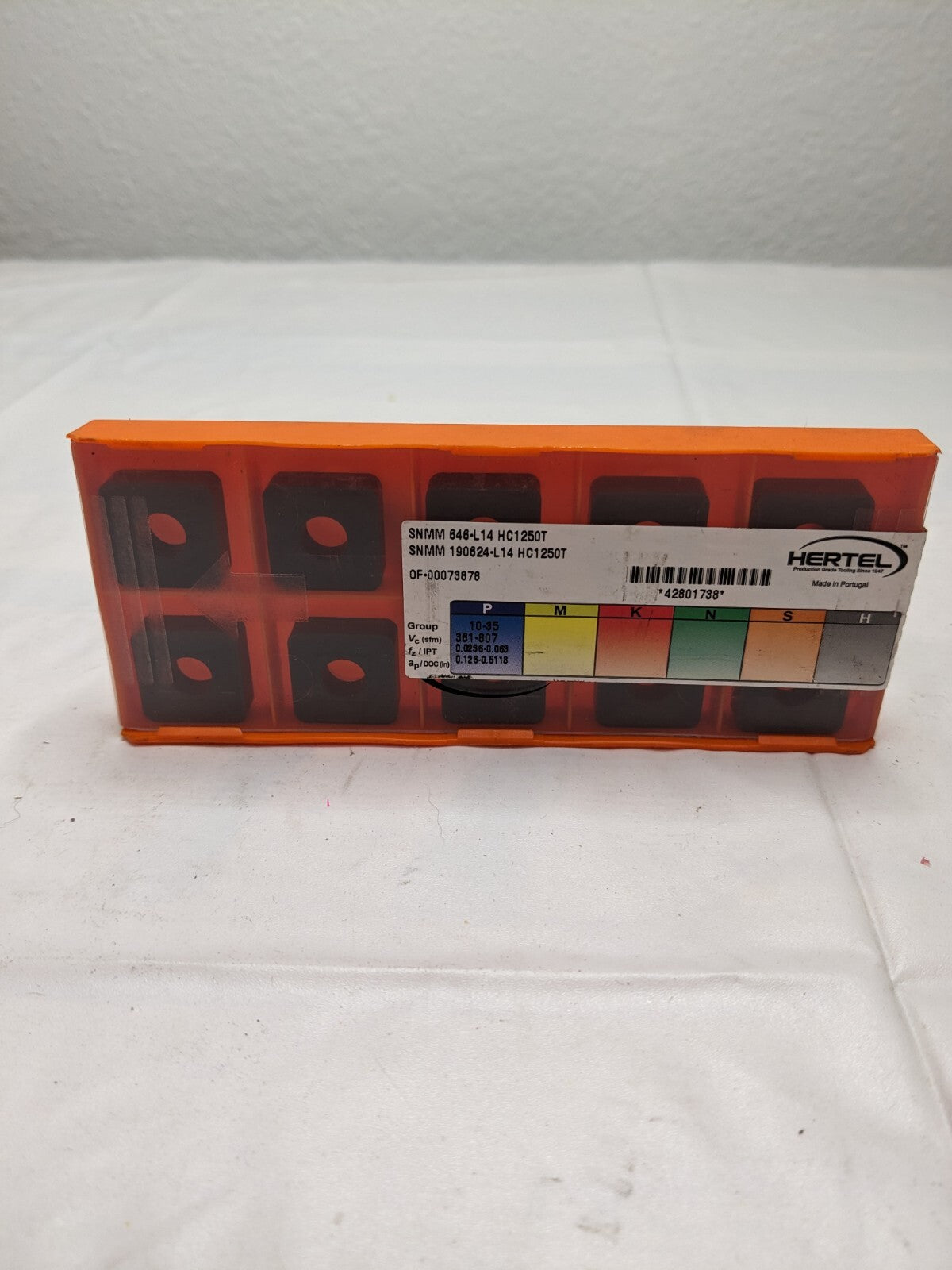 HERTEL Turning Insert: SNMM 646L14 HC1250T, Solid Carbide Qty 10 42801738