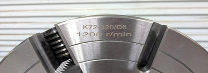 12" Independent 4 Jaw Lathe Chuck   D1-6 Mounting   3.74" Through Hole  429-4126