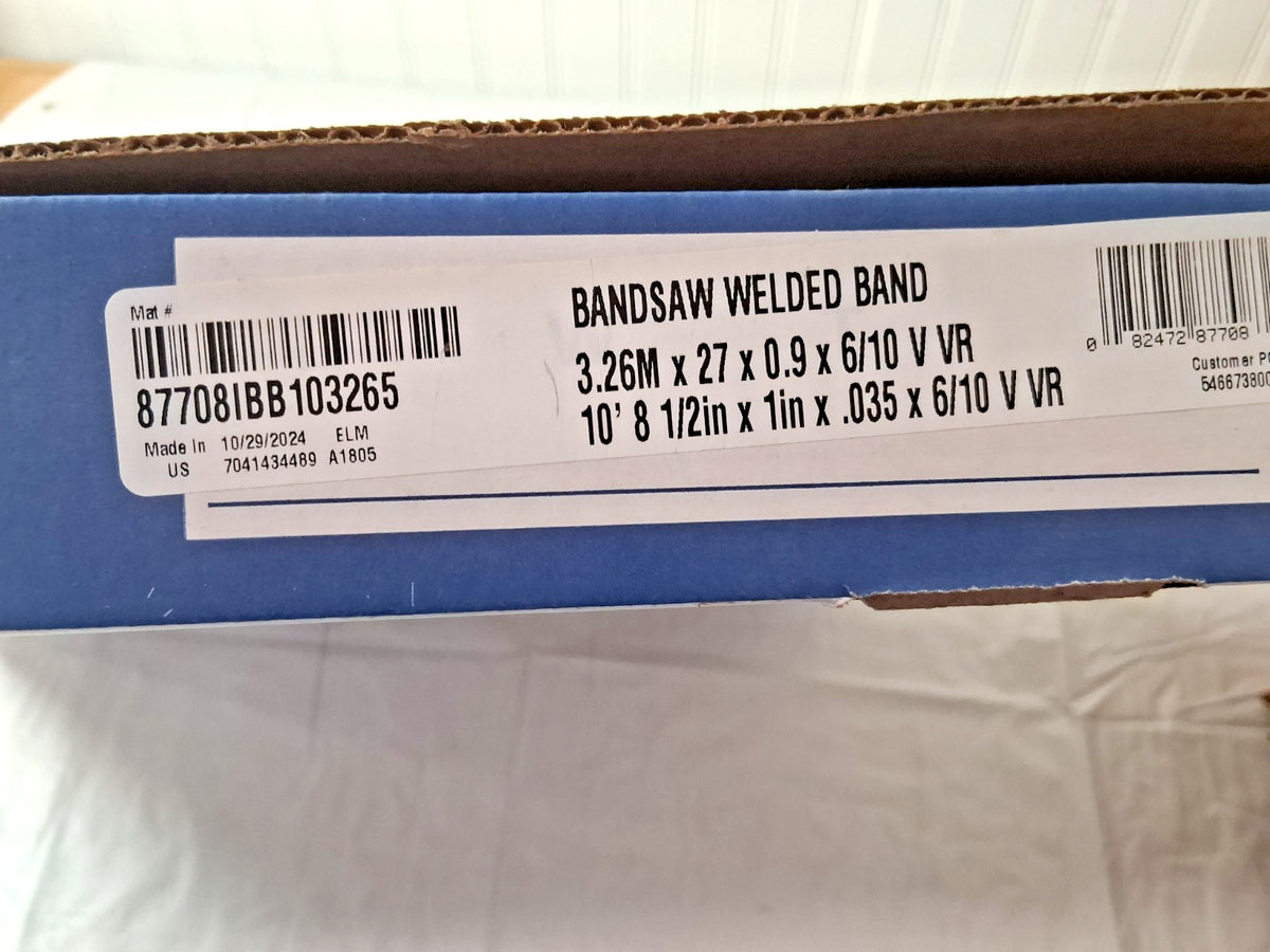 Irwin Blades Welded Bandsaw Blade 10Ft 8-1/2" L x 1" W 87708IBB103265