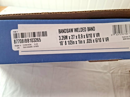 Irwin Blades Welded Bandsaw Blade 10Ft 8-1/2" L x 1" W 87708IBB103265