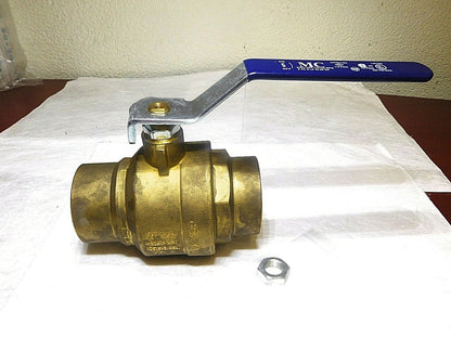 Midwest Control Brass Ball Valve 2-1/2 Pipe Full Port 600 WOG Rating BVS-250