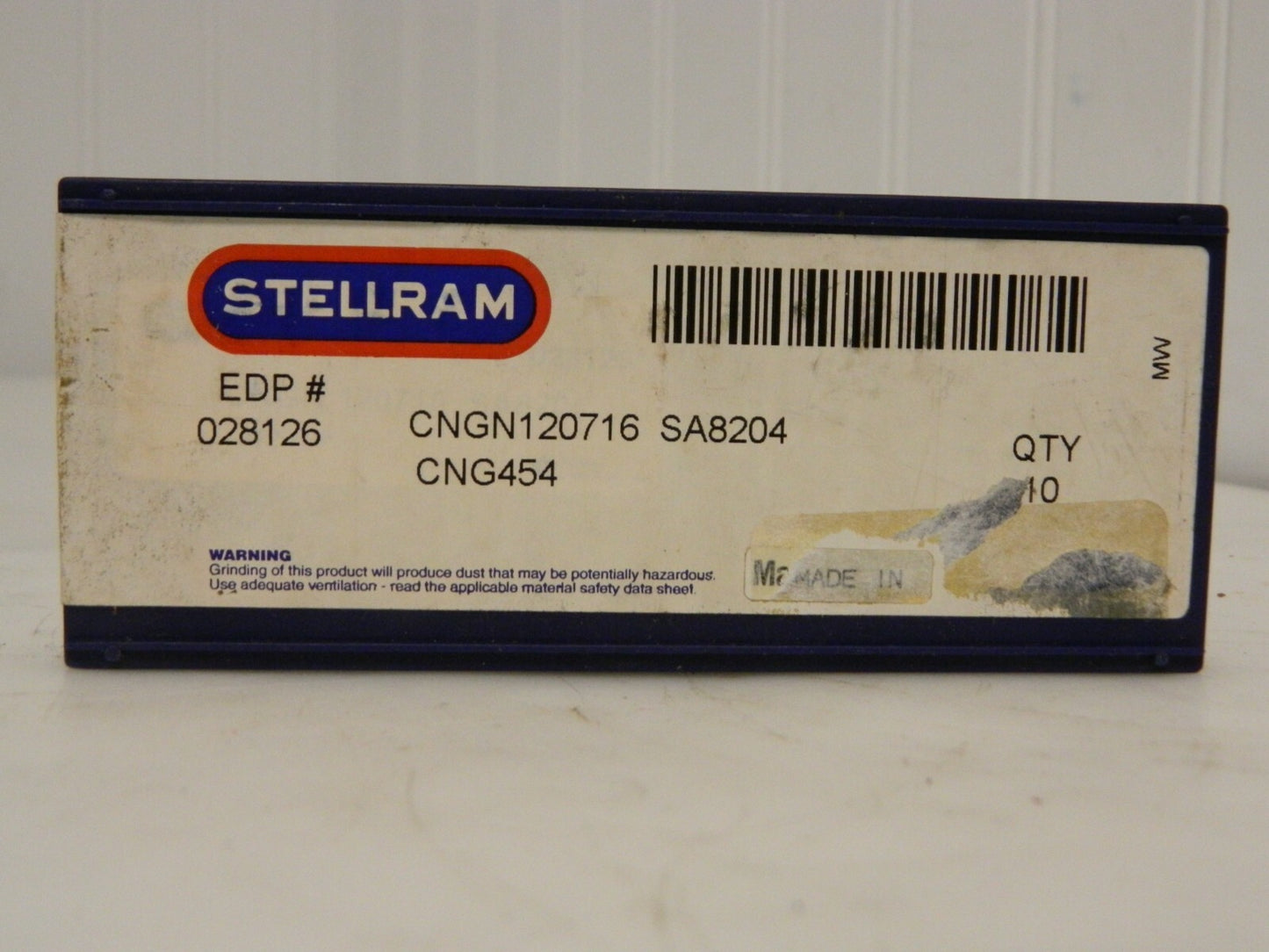 Stellram Ceramic Inserts CNGN120716 CNG454 SA8204  Qty 10 028126