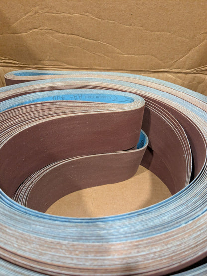 Abrasive Belt: 2" Wide, 132" OAL, 400 Grit, Aluminum Oxide Qty 50 V89400J020132