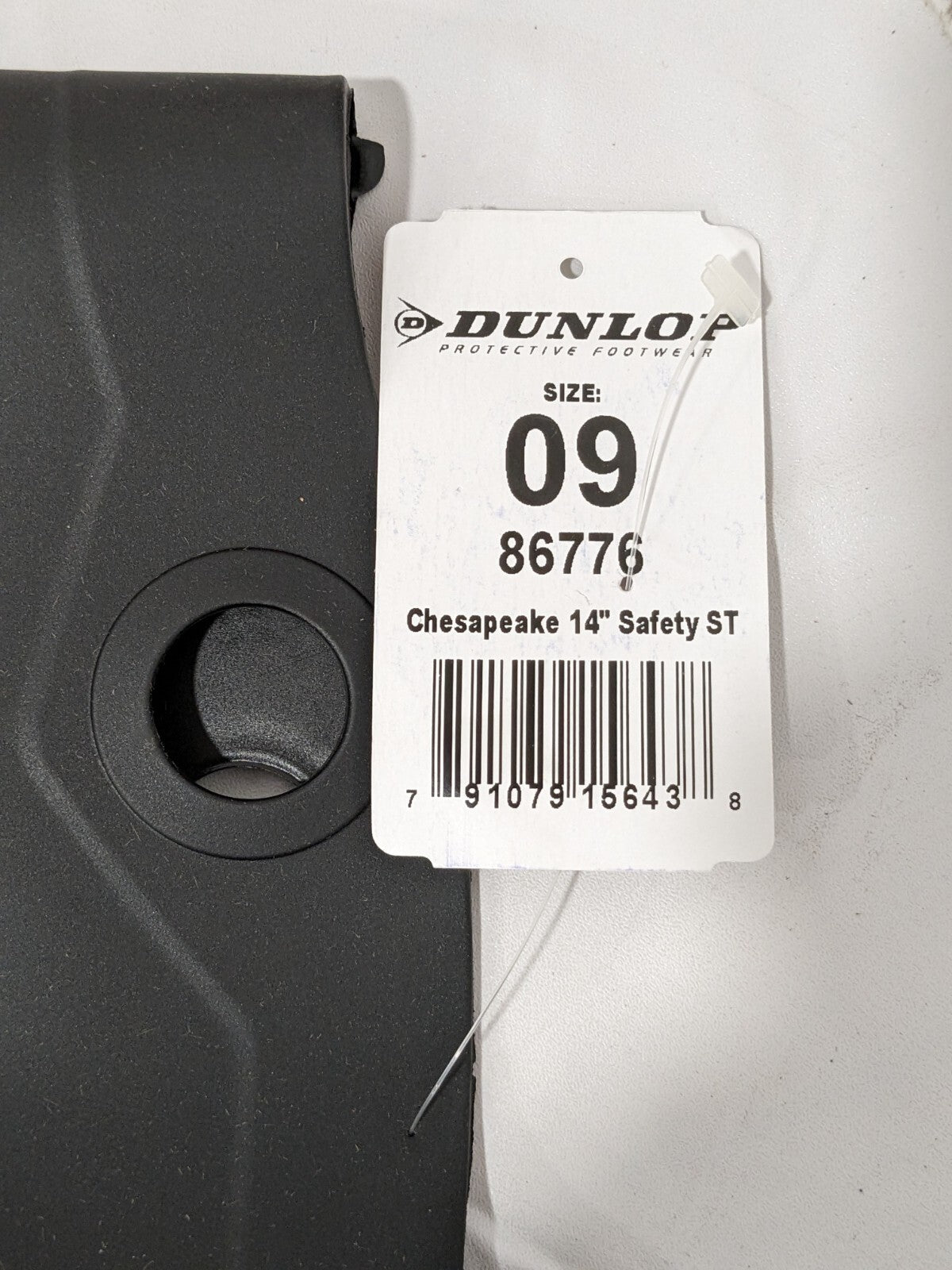 Dunlop Work Boot: Size 9, 14" High, PVC, Steel Toe 1 Pair 86776.9