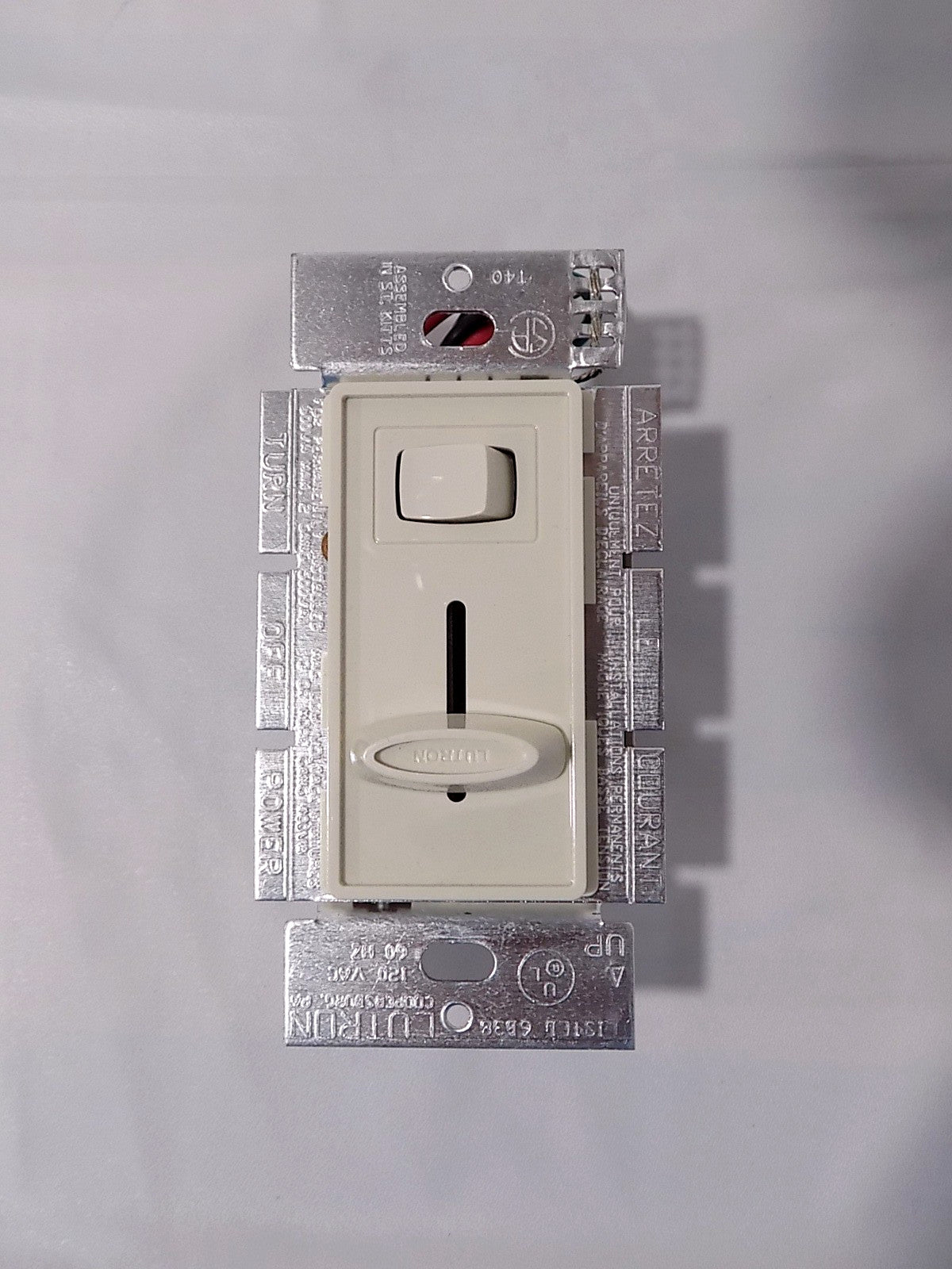 Lutron SLV-603P-LA Skylark 600W Magnetic Low Voltage 3-Way Dimmer LT Almond