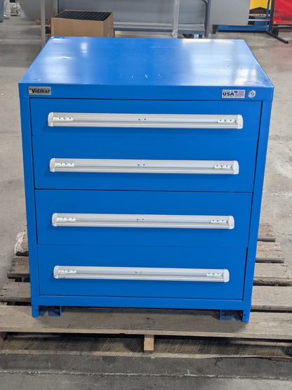Vidmar Modular Storage Cabinet 4 Drawer 33" H. x 30" W. x 27" D. Scratch N Dent