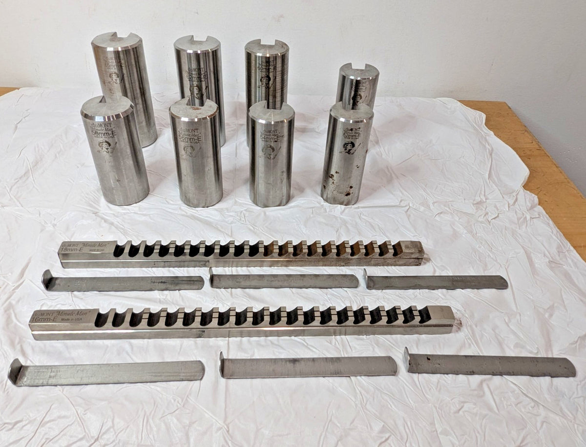 Dumont Minute Man 10 Pc Style E Keyway Broach Set W/O WOODEN CASE 44500