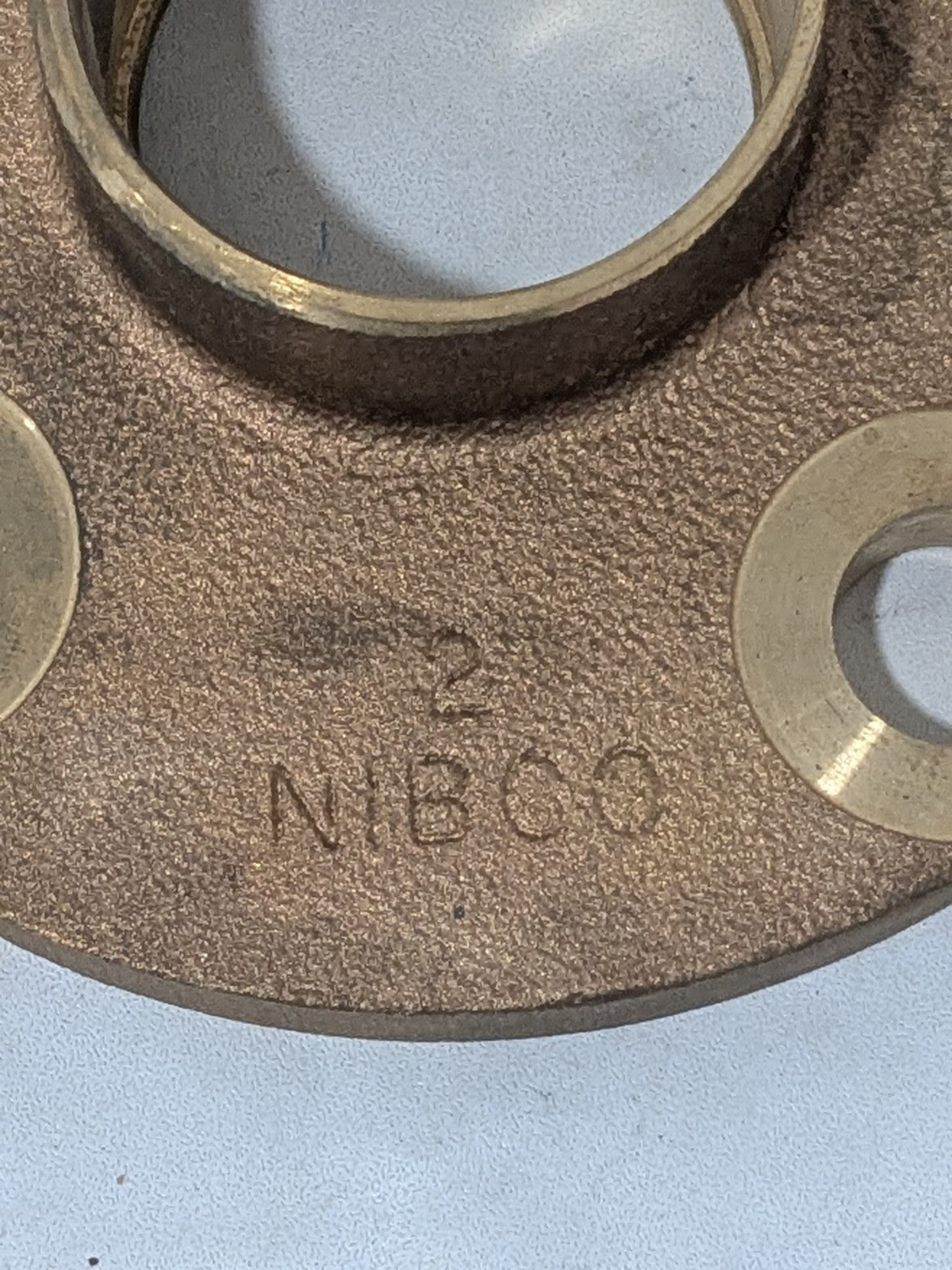 NIBCO 2" Pipe, 6" OD, Cast Copper Companion Pipe Flange B495406
