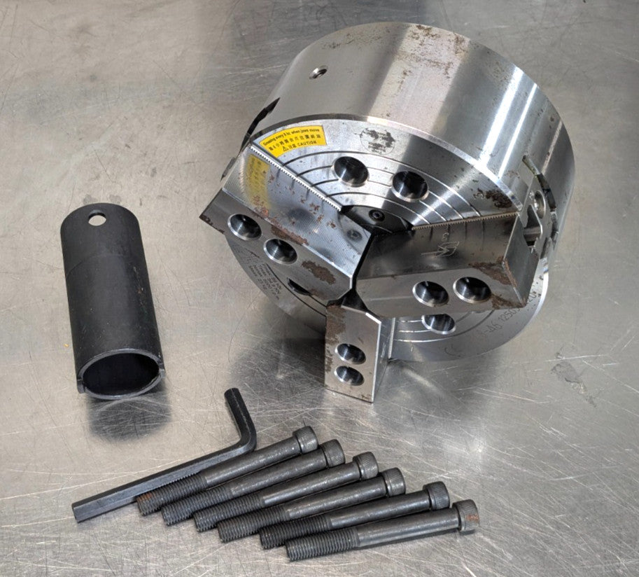 ATLAS WORKHOLDING Hydraulic Lathe Chuck  8" Diameter  3-Jaw  A2-6 Mount  AT