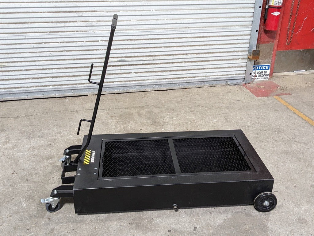 Pro Lube 18 Gal. Mobile Oil Drain Container Deck w/ Pump 42" x 22" x 6-1/2"