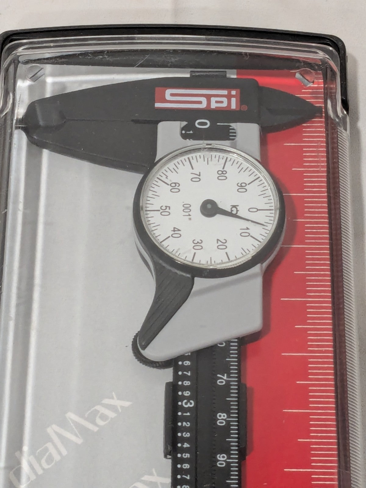 SPI Super Polymid Inch Dial Caliper W/ White Dial 0" - 6" 30-412-1