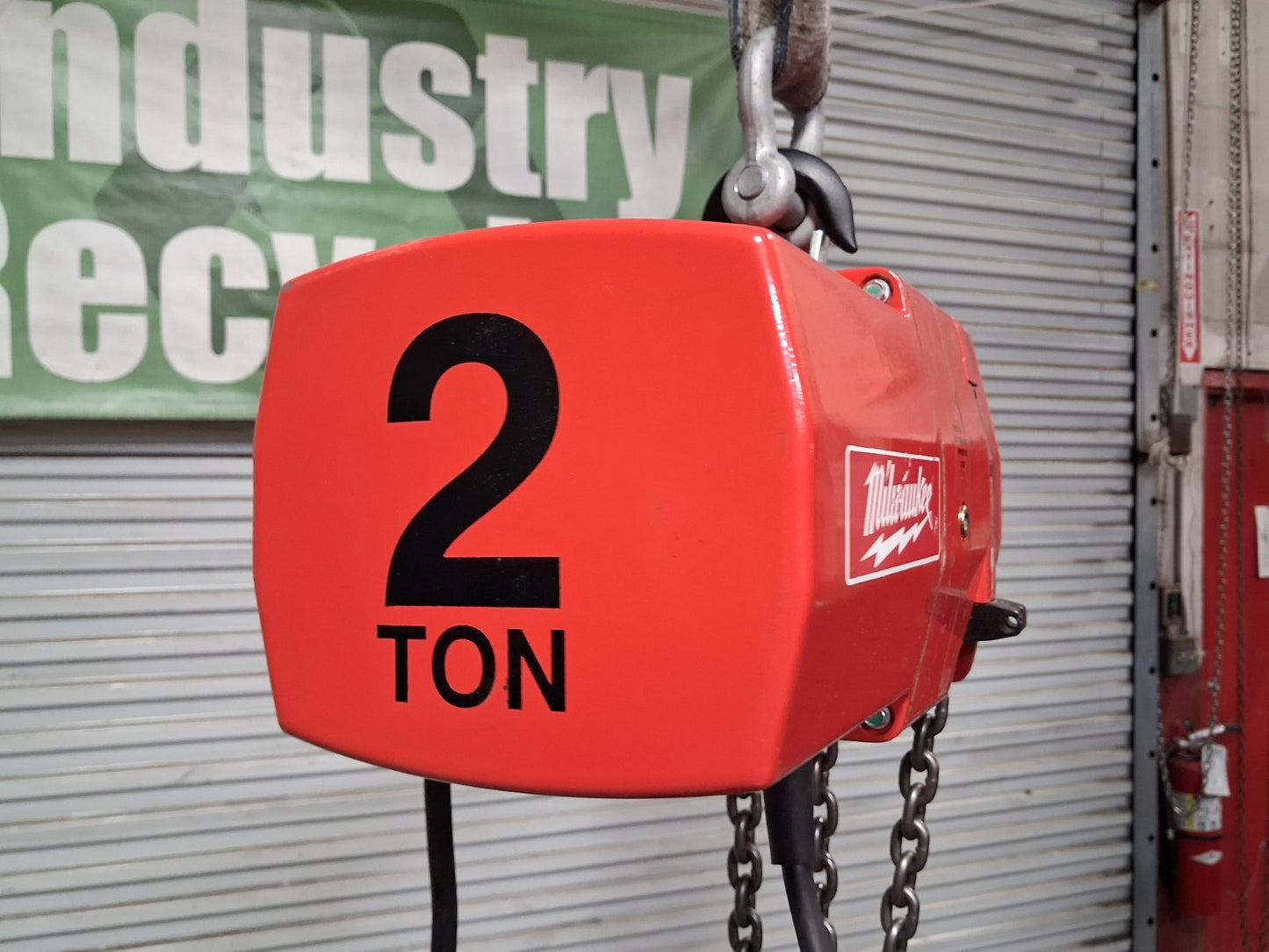 Milwaukee Electric Chain Hoist 2 Ton Cap 10 Ft Lift 115/230v 9572 Parts / Repair