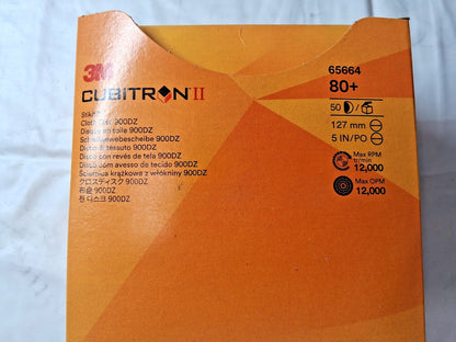 3M Premium Ceramic Alumina PSA Disc 50Pk 5" Dia 80 Grit 7100284211
