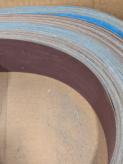 Abrasive Belt: 2" Wide, 132" OAL, 400 Grit, Aluminum Oxide Qty 25 V89400J020132
