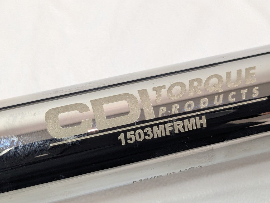 CDI Micrometer Torque Wrench 1/2" Drive 20.0 Ft Lb Min 150.0 Ft Lb Max 1503MFRMH