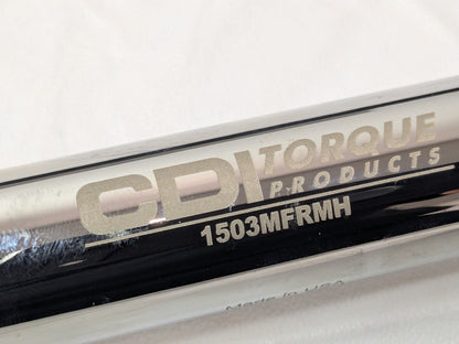 CDI Micrometer Torque Wrench 1/2" Drive 20.0 Ft Lb Min 150.0 Ft Lb Max 1503MFRMH