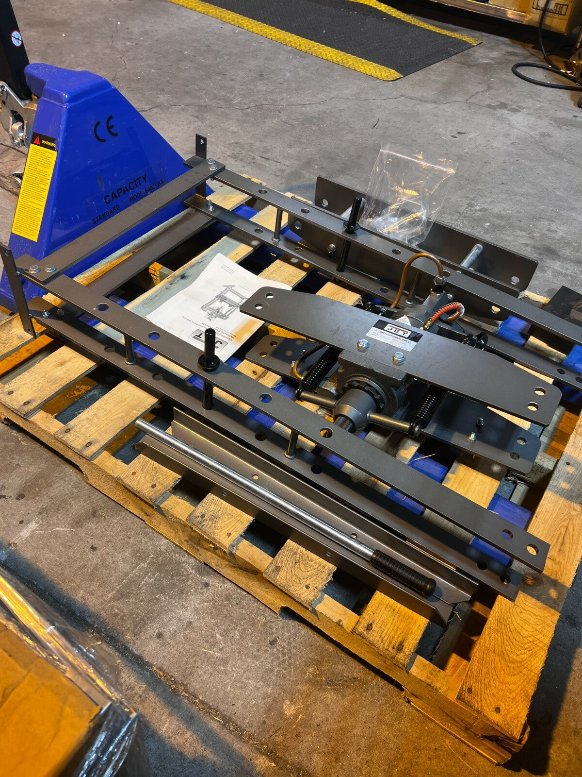 JET HP-5A 5 Ton Hydraulic Press, Missing Parts