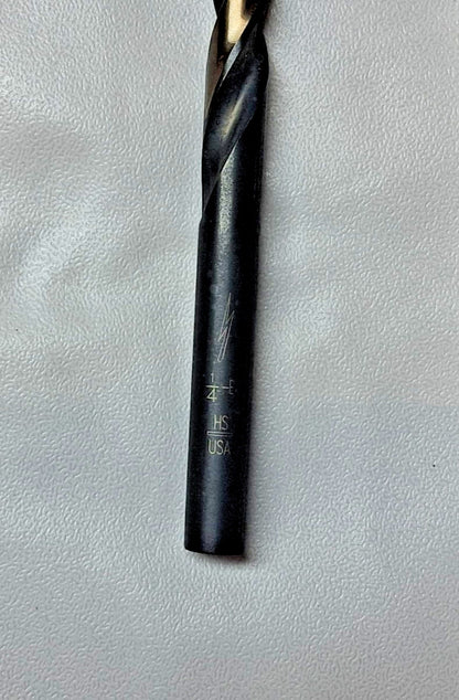 Jobber Length Regular Spiral Fl Drill Bit 1/4" Dia 135 deg HSS QTY 12 C87749-12
