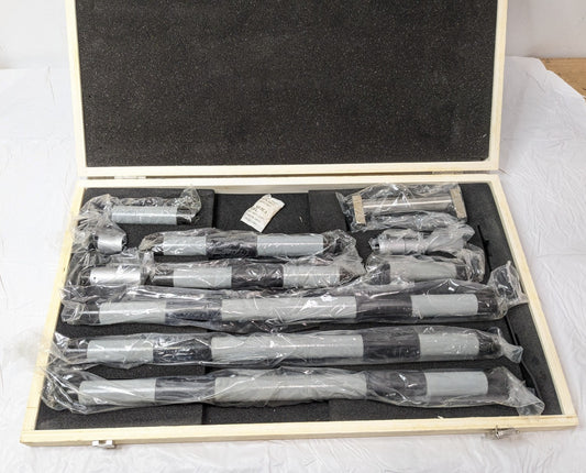 Fowler Inside Micrometer Set 4-80" Range 0.001" Grad 52-243-480-1 INCOMPLETE