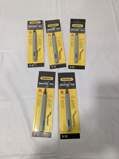 General Tools Swivel Head Deburring Tool 5" with Metal Handle Qty 5 482
