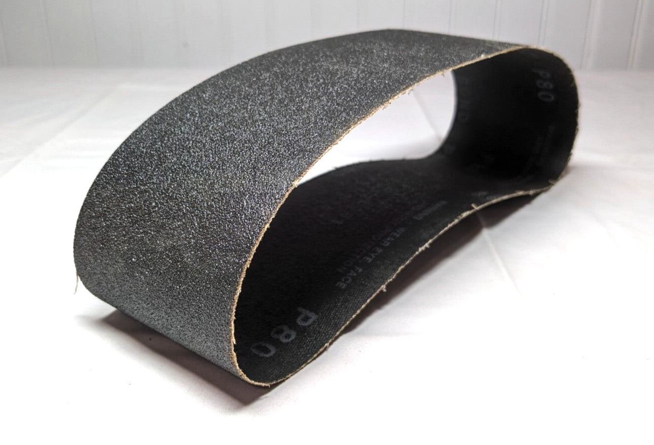 Abrasive Sanding Belt  3"Wide  24"OAL  80Grit  Silicon Carbide  *QTY 9* 63165989