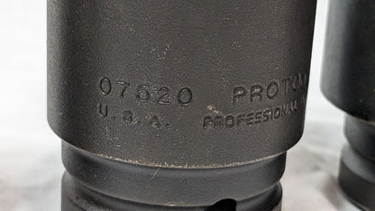 PROTO 5 Piece Socket Set J73104 INCOMPLETE