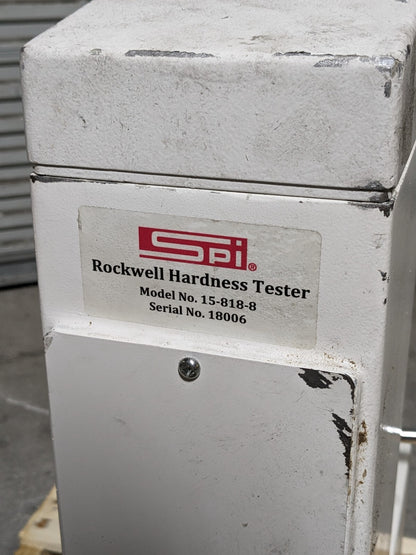SPI Benchtop Digital Hardness Tester Rockwell A / B / C / F Scales PARTS/REPAIR