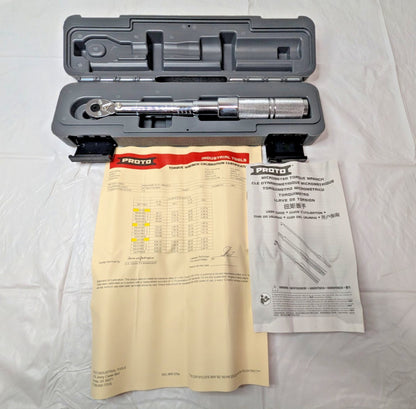 Proto Micrometer Torque Wrench 1/4" Drive  200.0"Lb Max J6062C