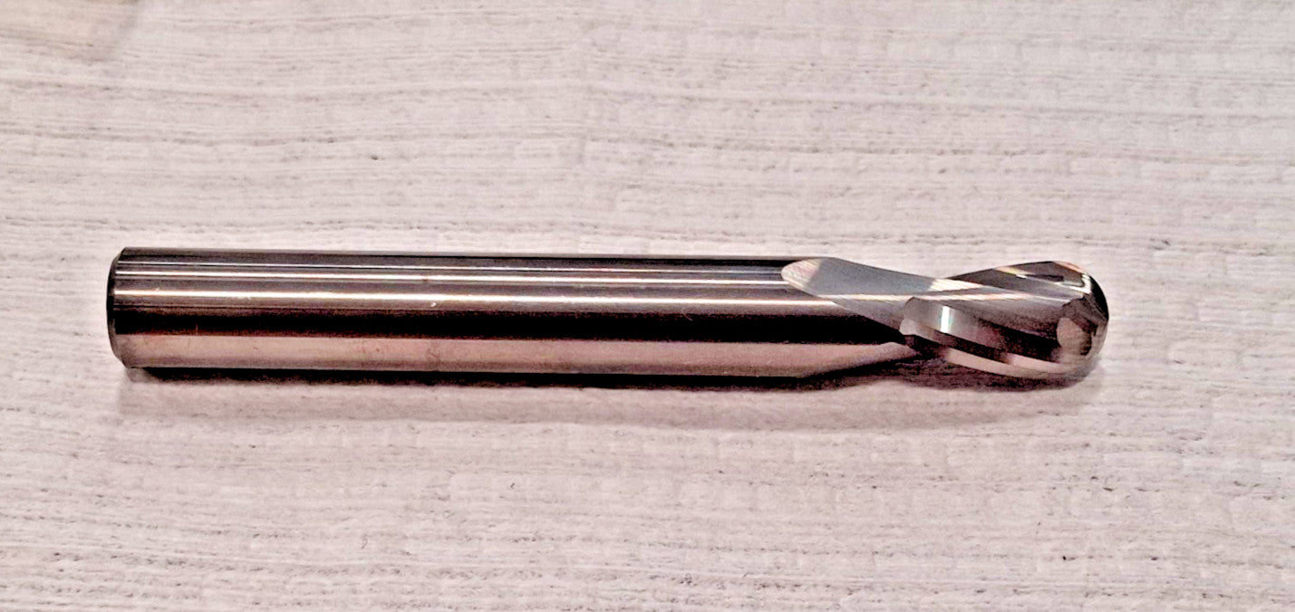 HARVEY TOOL Ball Upcut End Mill 2 FL Carbide  962424