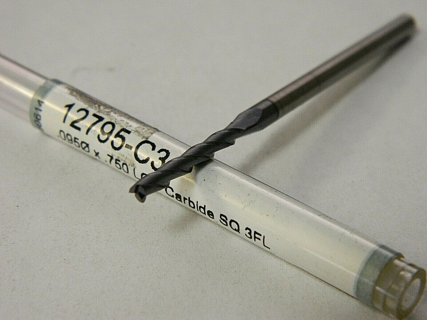 HarveyTools .0950 x .750LOC  Miniature End Mills Square Long 3 FL QTY 2 12795-C3