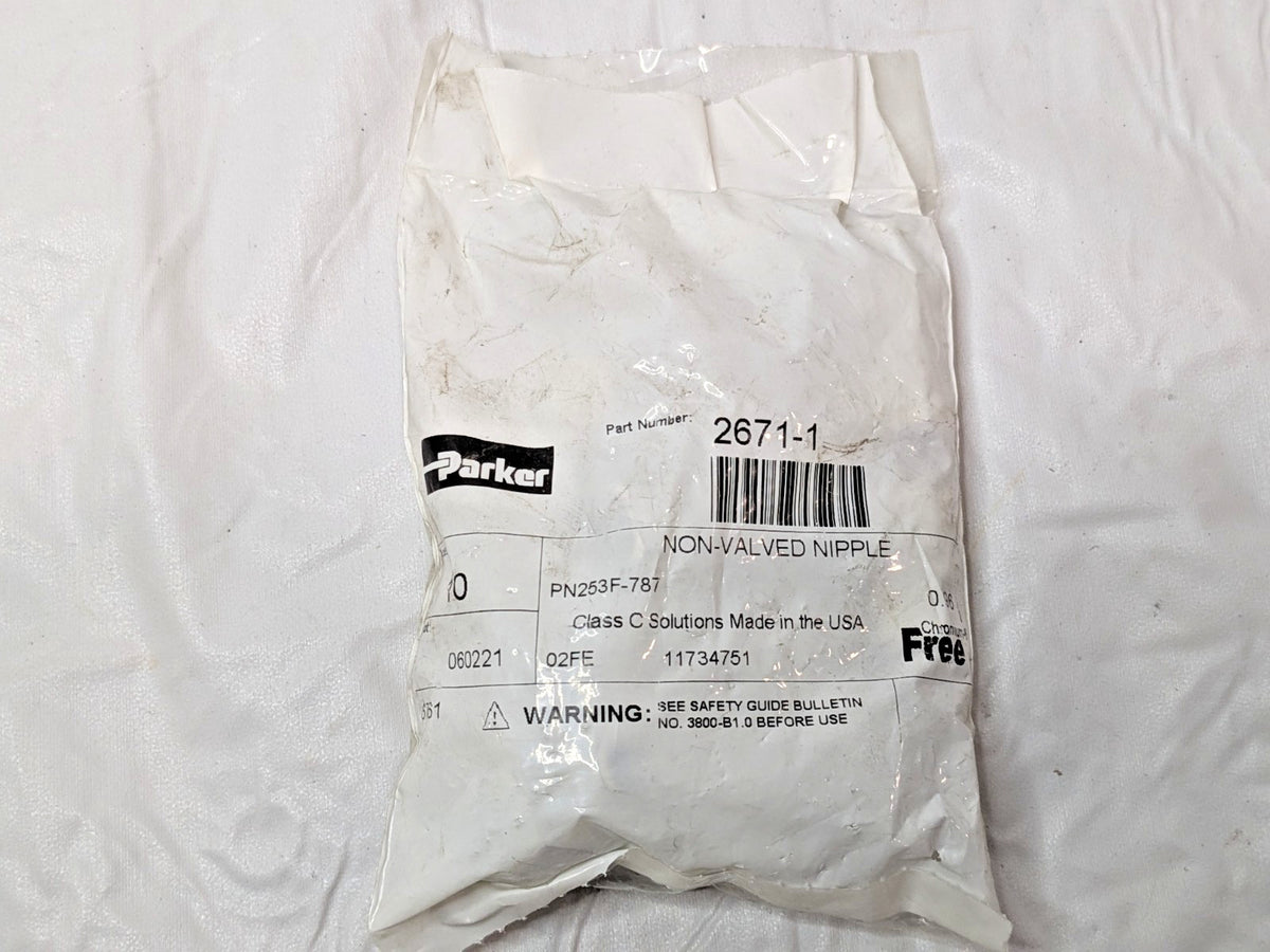 Parker Steel Hydraulic Quick Couplings 1/4" Body Dia X 3/8"-18NPTF QTY