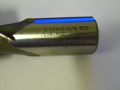 Precision 1-1/4" x 1-1/4" T-15 2 Flute Single End Mill 01863745