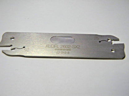Hertel 26mm x  0.079" Left Hand Indexable Cutoff Blade XLCFL 2602-SX2 11435193