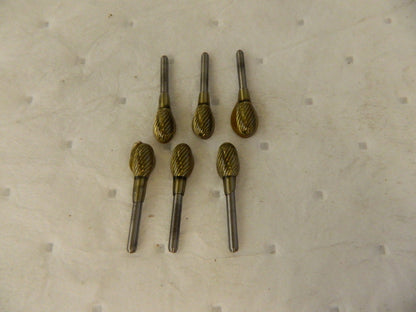 Abrasive Bur: Oval 6 pk 1/8 Shank H-1
