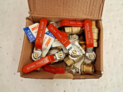 Pro Full Port Manual Ball Valves QTY10 1/2" Pipe Full Port TXMN050