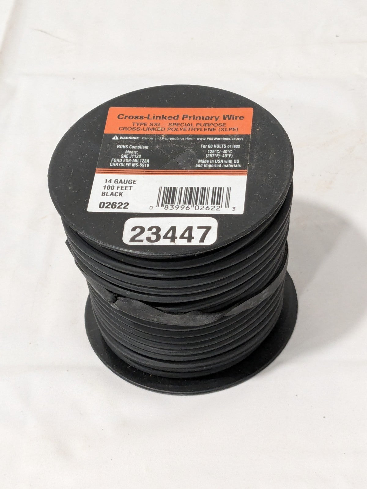 EastPenn 14 AWG Automotive Cross-Linked Polyethylene Wire, 100' Long 23447